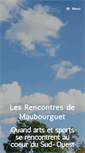 Mobile Screenshot of lesrencontresdemaubourguet.fr