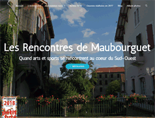 Tablet Screenshot of lesrencontresdemaubourguet.fr